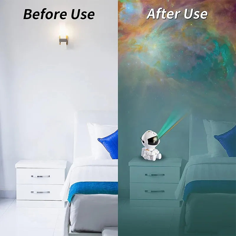 Galaxy Star Projector LED Night Light Starry Sky Astronaut Projectors Lamp For Decorations Bedroom Home Decorative