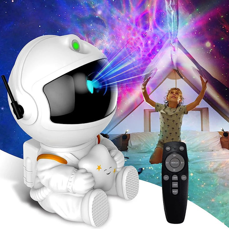 Galaxy Star Projector LED Night Light Starry Sky Astronaut Projectors Lamp For Decorations Bedroom Home Decorative